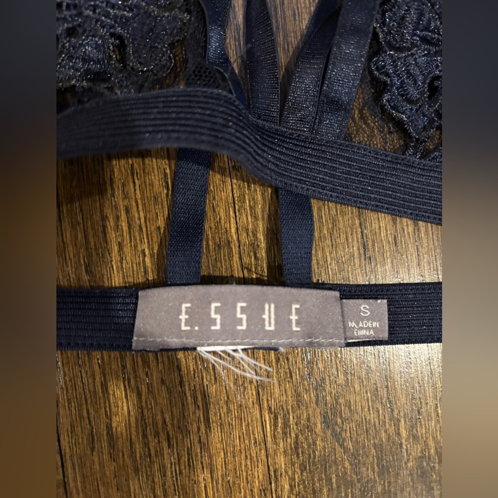 E.SSUE bralette top navy S women - Picture 3 of 4